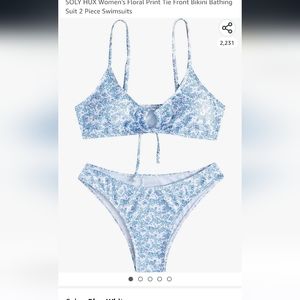 Floems two piece swimming suit, size Small